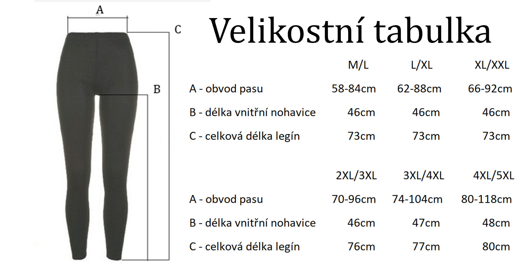 Černé legíny na gumu cyklistické délky