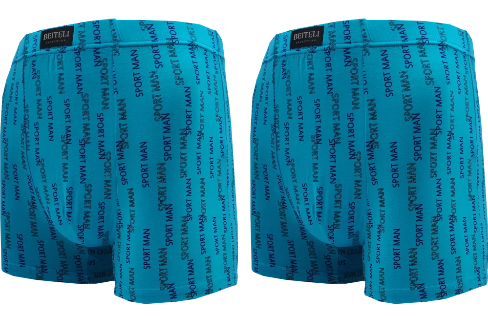 2ks pánských bambusových boxerek se vzorem