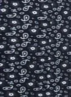 Černé kalhoty na gumu se vzorem