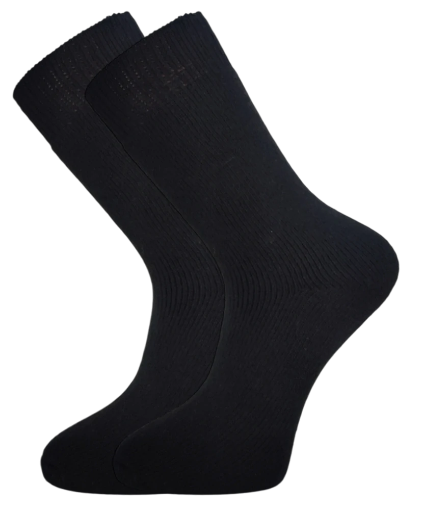 3 páry pánských jednobarevných vlněných zdravotních termo ponožek