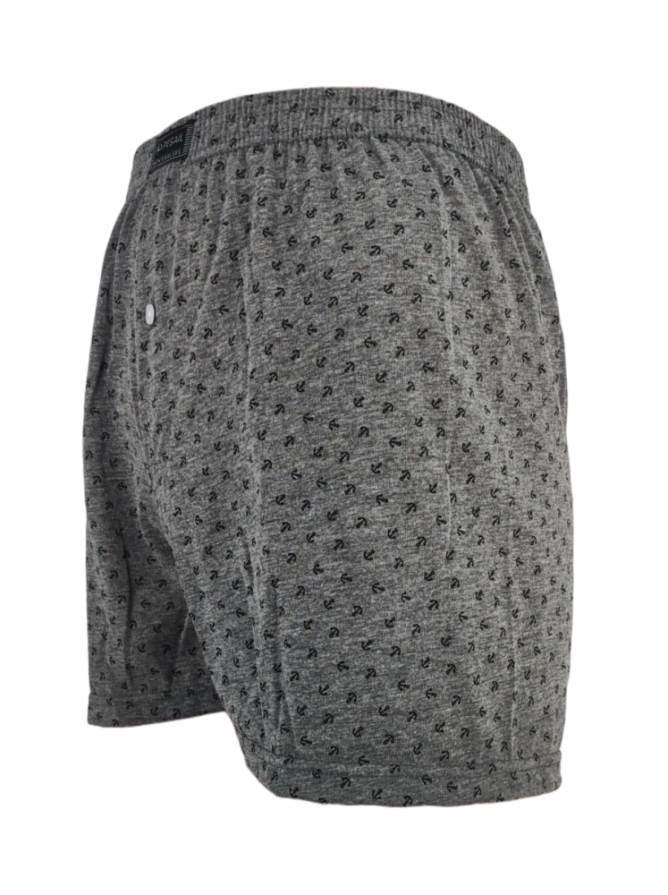 Pánské tmavě šedé trenýrky se vzorem