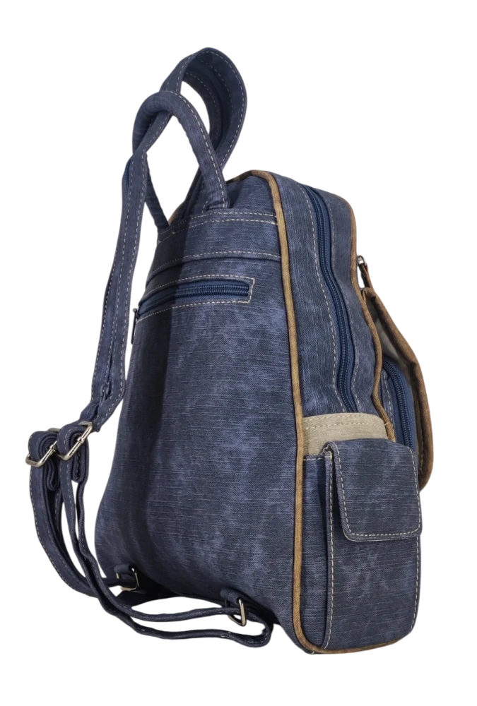 Dámský praktický batoh z odolné koženky