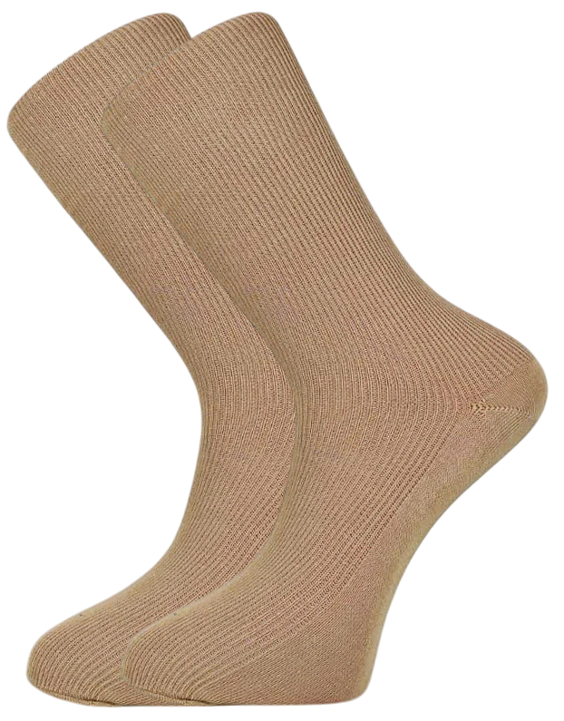 10 párů pískových zdravotních ponožek ze 100% bavlny