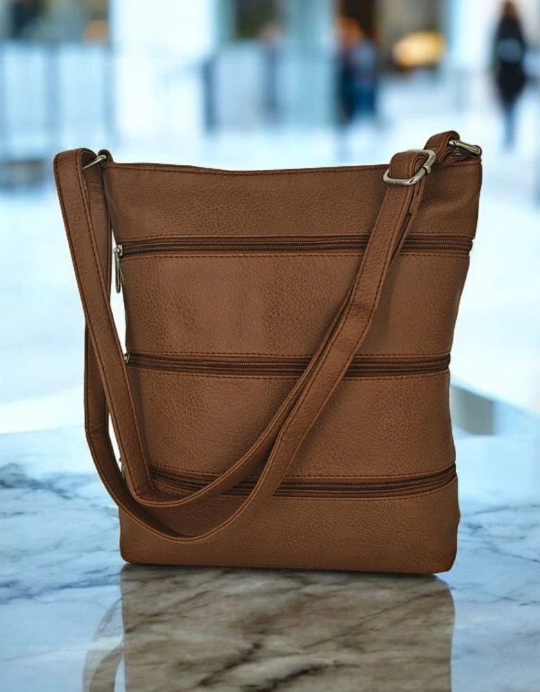 Dámská prostorná kabelka crossbody