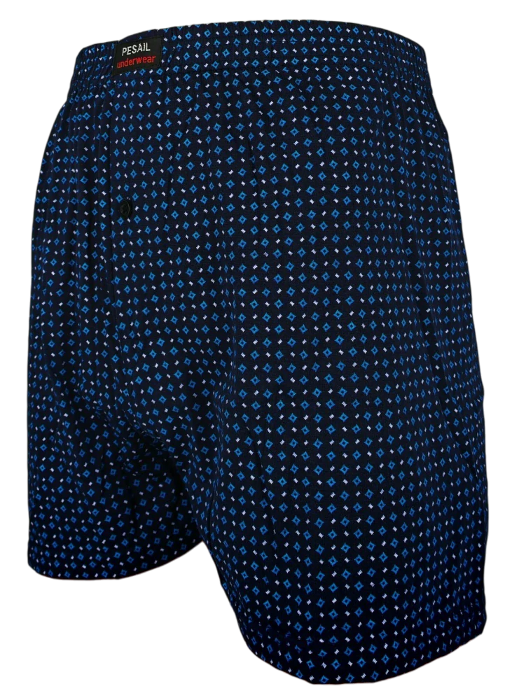 Pánské tmavě modré trenýrky se vzorem