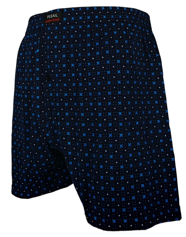 Pánské tmavě modré trenýrky se vzorem