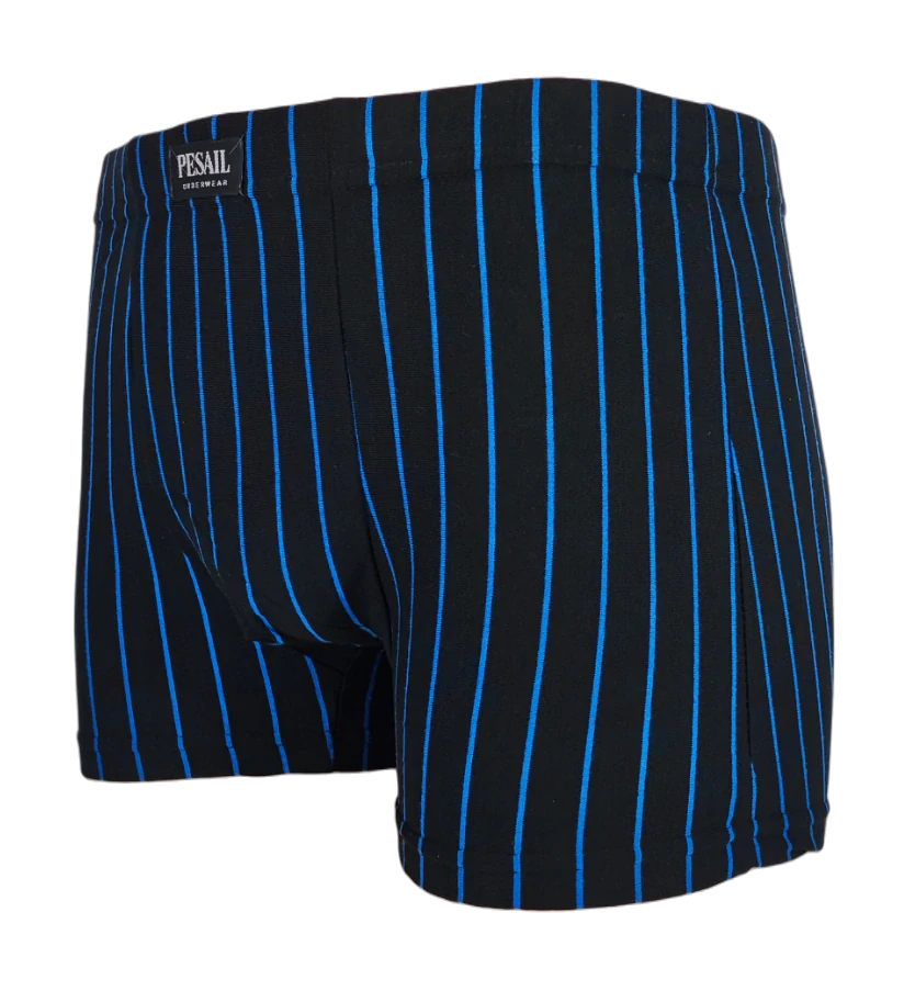 2ks černých boxerek s modrým proužkem