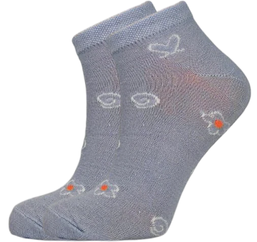 12 párů dámských kotníkových ponožek se vzorem