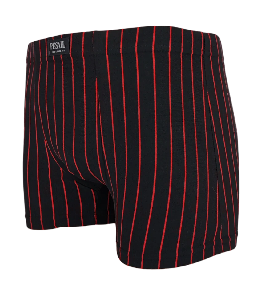 2ks černých boxerek s červeným proužkem