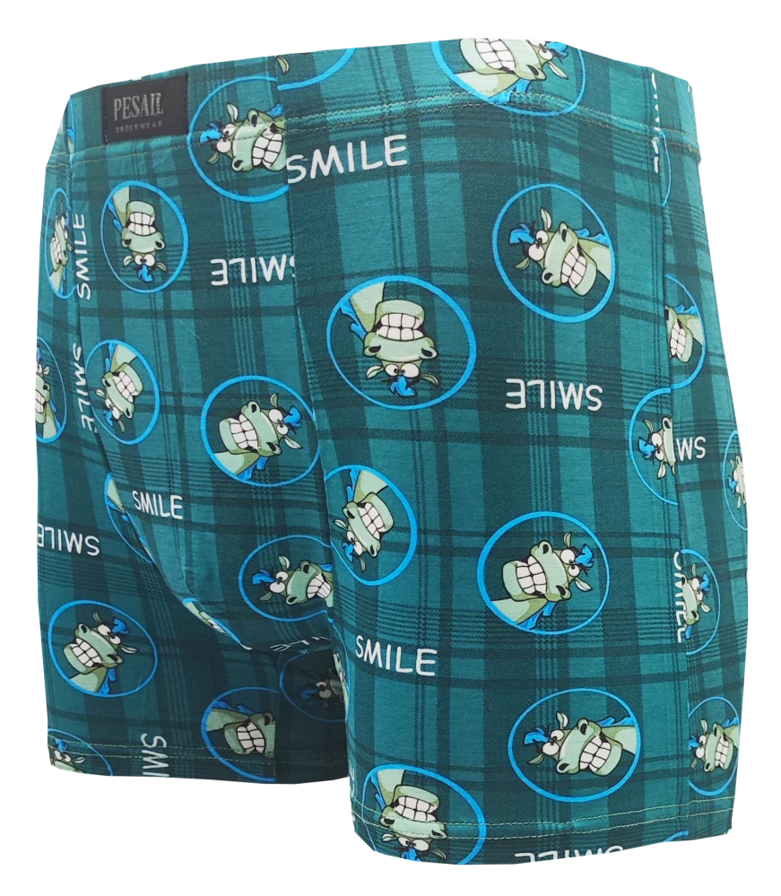 2ks pánských bambusových boxerek s veselým vzorem