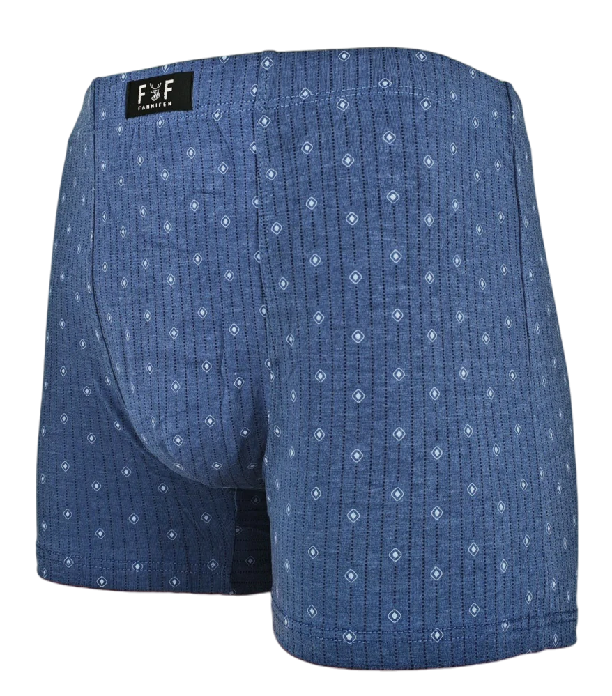 2ks světle modrých bavlněných boxerek se vzorem