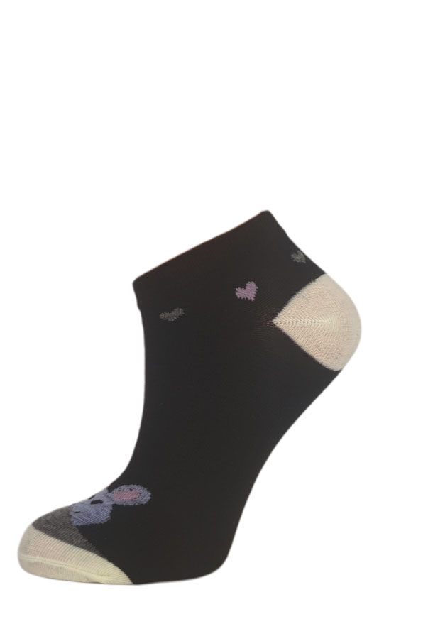 12 párů dívčích kotníkových ponožek se vzorem