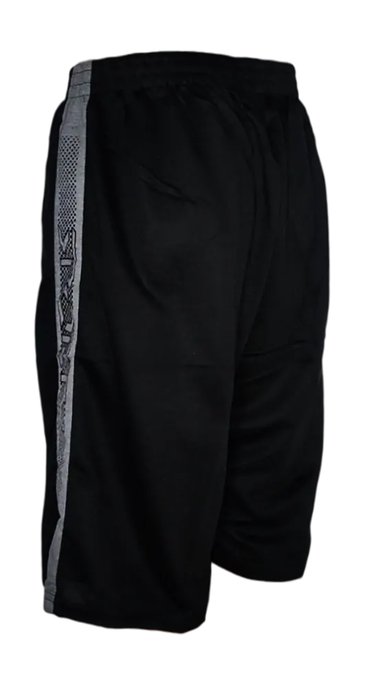 Černé bavlněné šortky s kapsami na zip