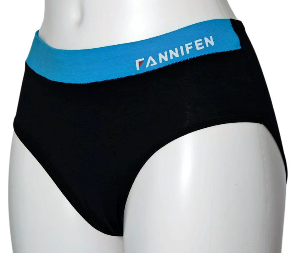 2ks černých bavlněných kalhotek s logem