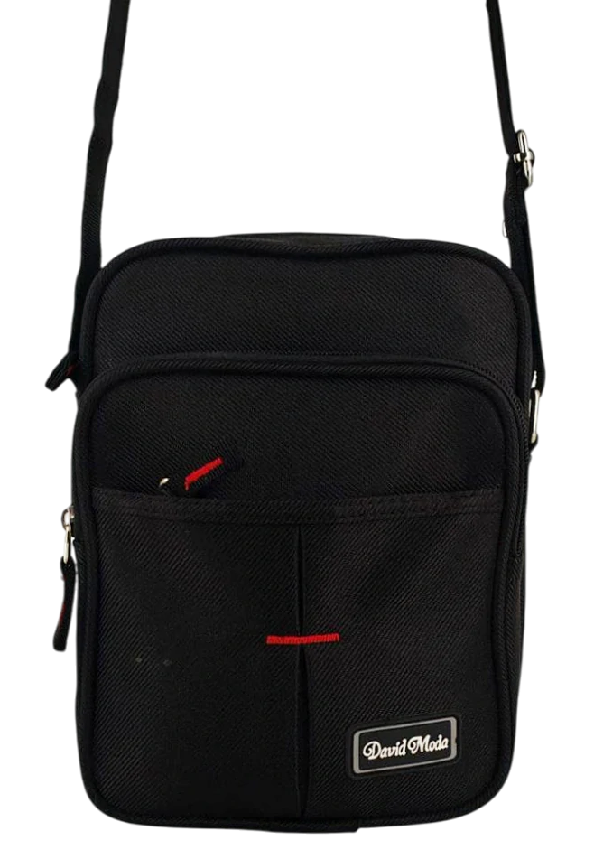 Pánská černá taška crossbody na doklady