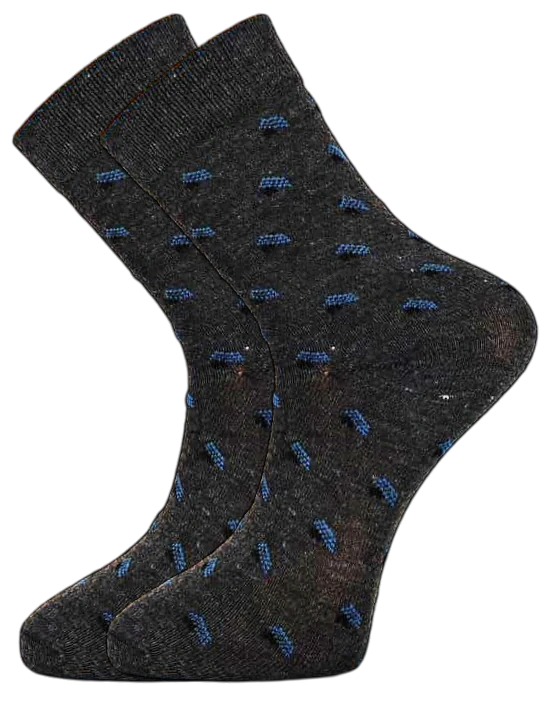 10 párů pánských bavlněných ponožek klasické délky se vzorem