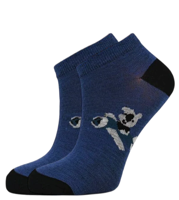 12 párů chlapeckých kotníkových ponožek se vzorem