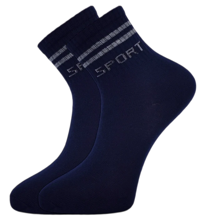 12 párů pánských ponožek střední délky se vzorem