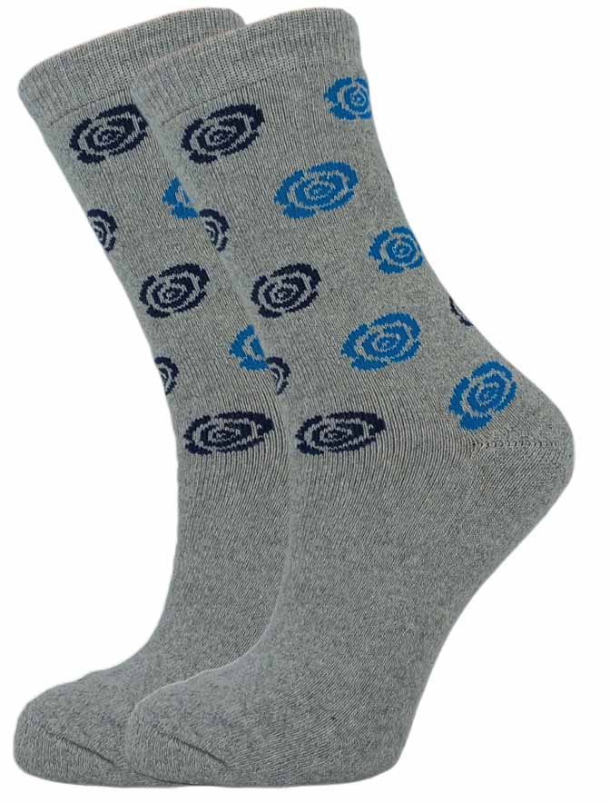 6 párů dámských bavlněných termo ponožek s módním vzorem