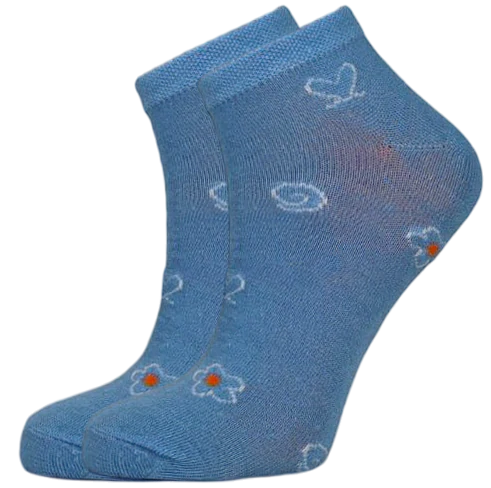 12 párů dámských kotníkových ponožek se vzorem