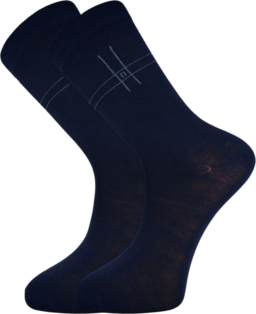 12 párů pánských ponožek klasické délky se vzorem