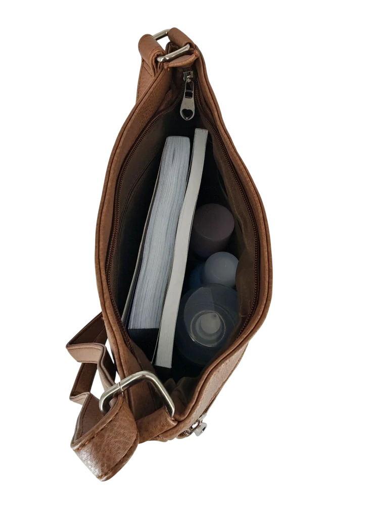 Dámská prostorná kabelka crossbody