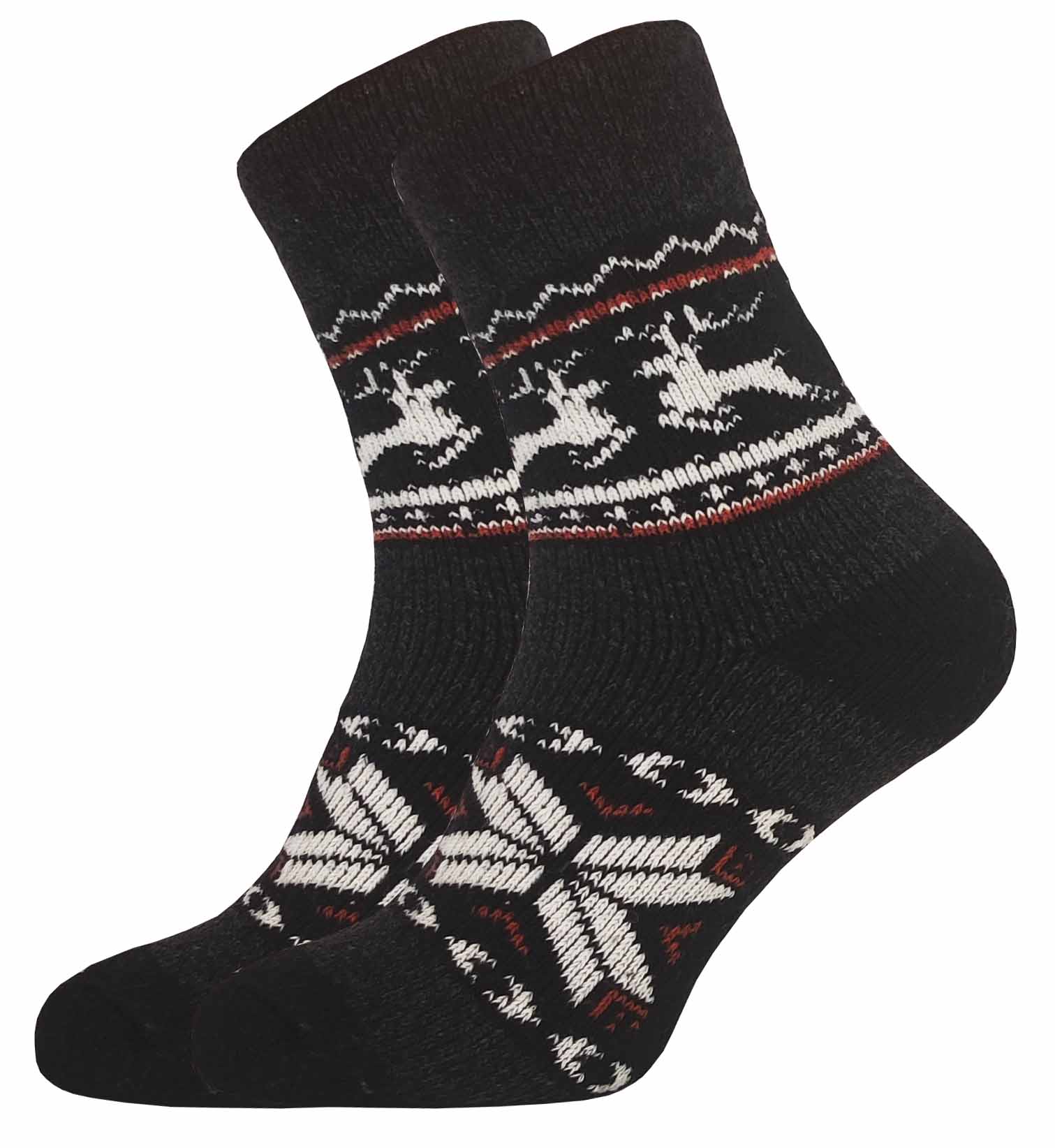 3 páry dámských vlněných zdravotních ponožek z alpacy