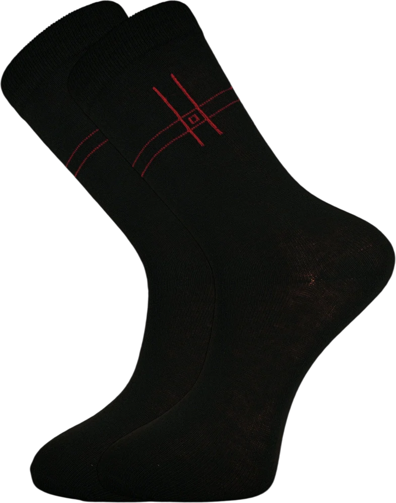 12 párů pánských ponožek klasické délky se vzorem