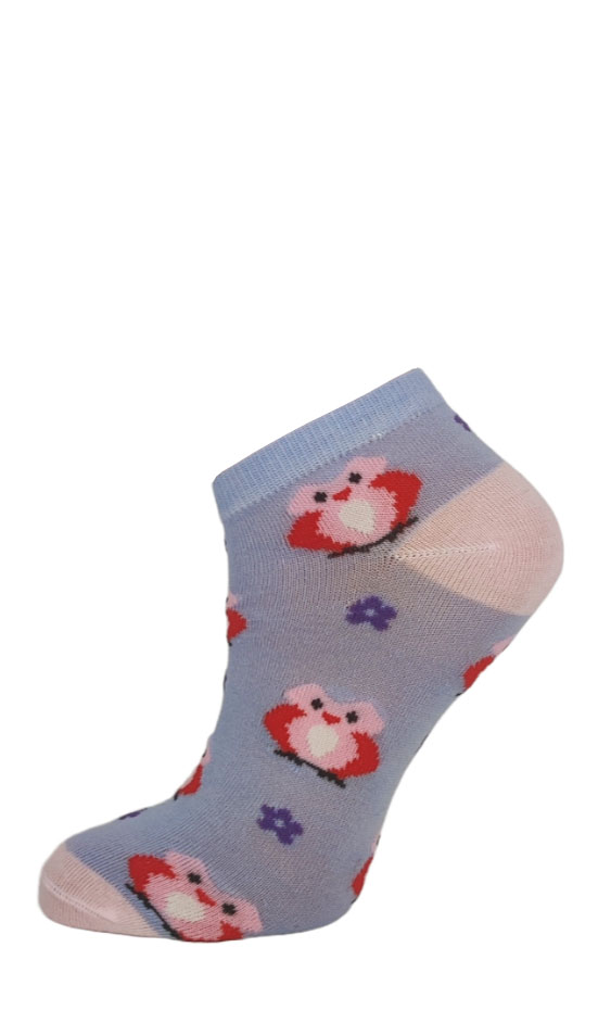 12 párů dívčích kotníkových ponožek se vzorem