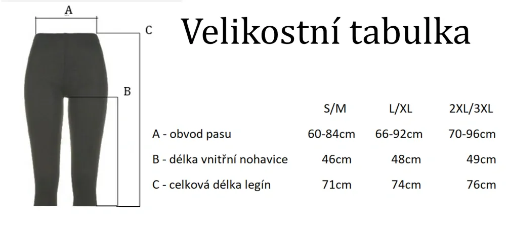 Sportovní 3/4 barevné legíny