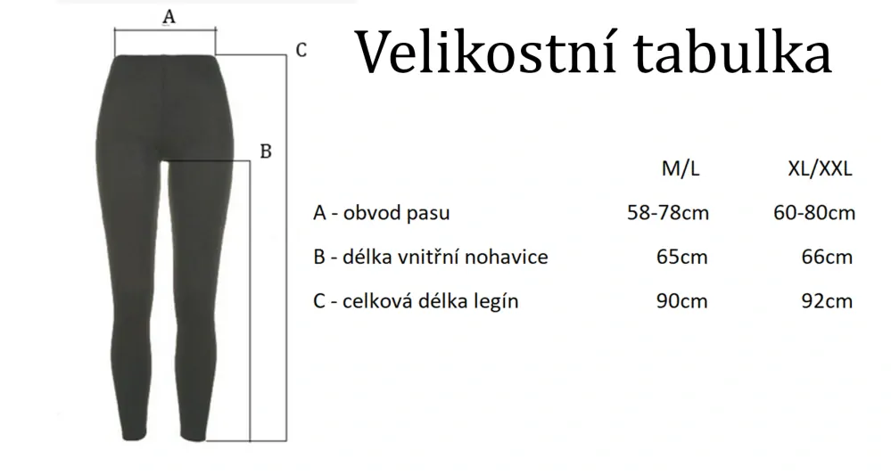 Modré džínové legíny s vysokým pasem a potiskem