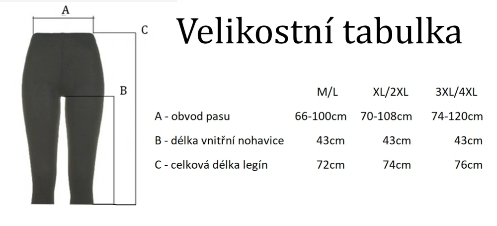 Černé 3/4 legíny z bambusu