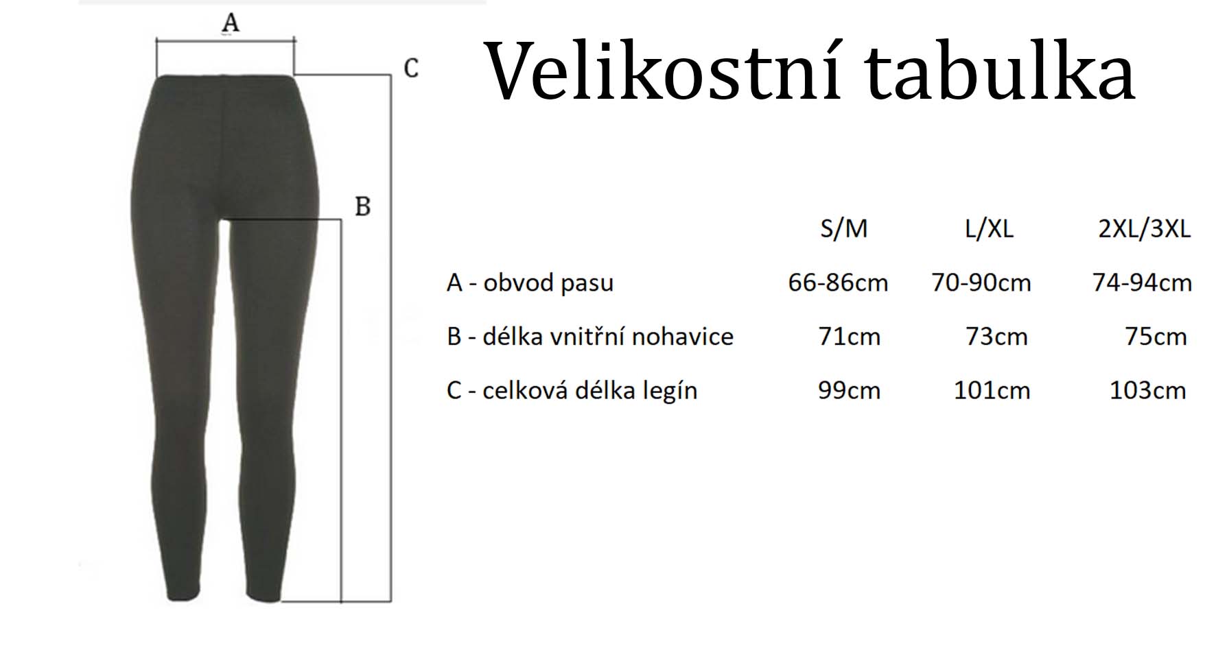 Černé kalhotové legíny