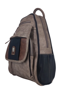 Dámský praktický batoh z odolné koženky