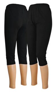 Černé 3/4 legíny z bambusu