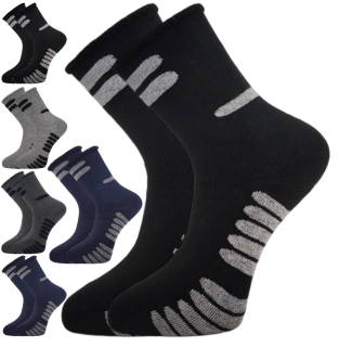 6 párů pánských bambusových zdravotních termo ponožek se vzorem