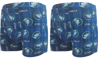 2ks pánských bambusových boxerek s veselým vzorem