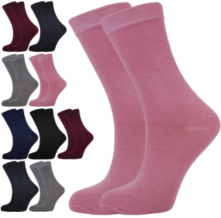 10 párů dámských ponožek klasické délky