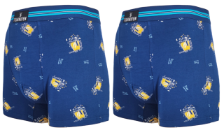 2ks pánských bambusových boxerek se vzorem piva